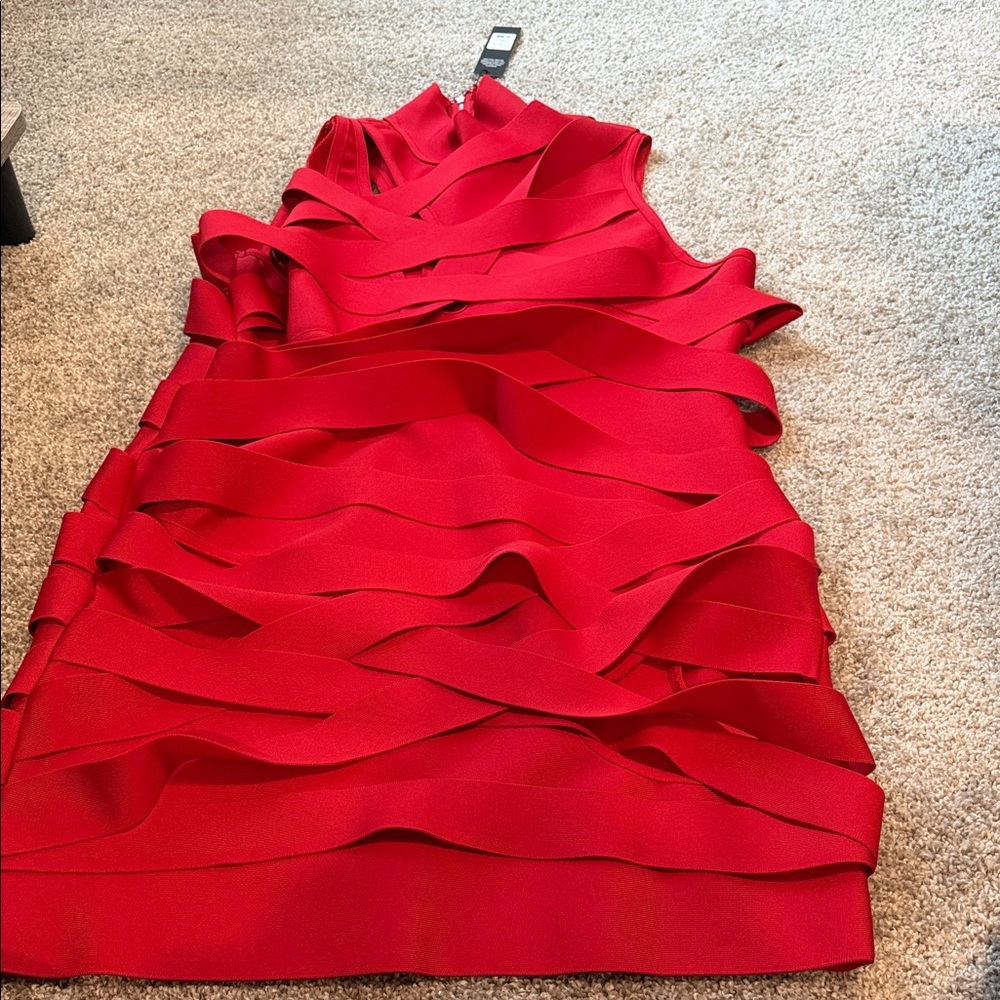Fashion Nova Vibrant Red Mini Dress